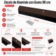 Zócalo de Aluminio con goma 90 cm MARRON