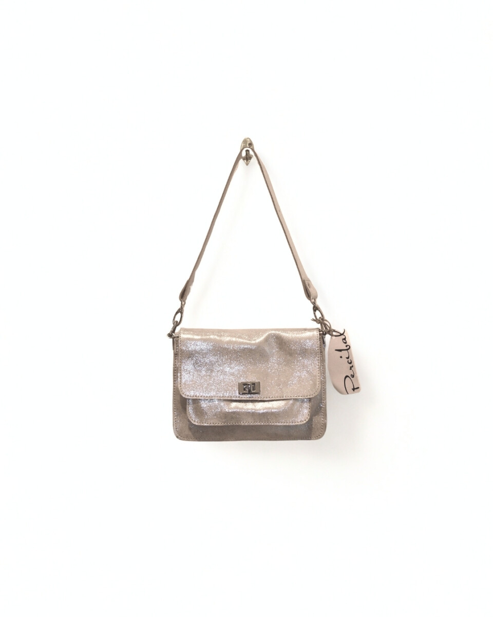 Minibag Amelia - Plateada Macchiato 