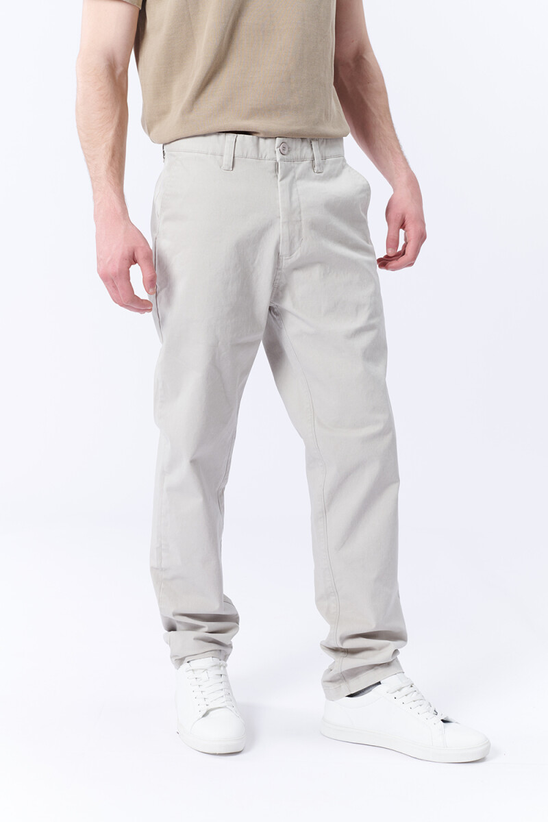 Pantalón Chino Gris Hielo