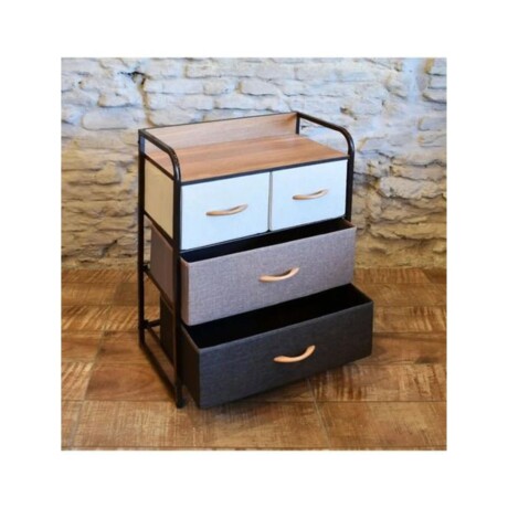 Mueble organizador 4 cajones en tela Selecta Mueble organizador 4 cajones en tela Selecta