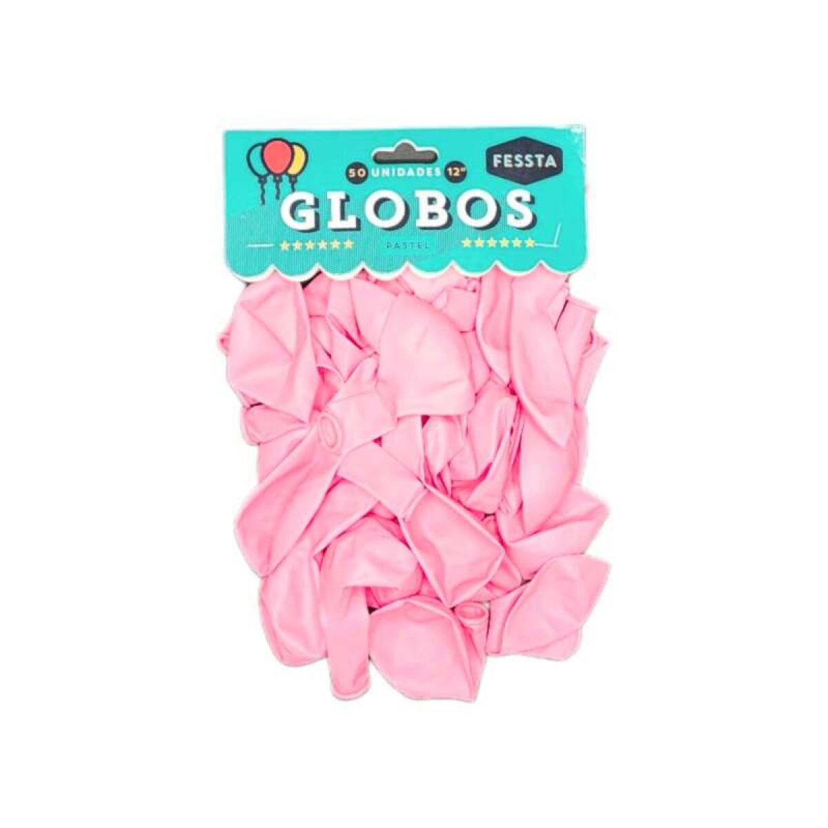 Globo Pastel x50 Und Fessta - ROSA BEBE 