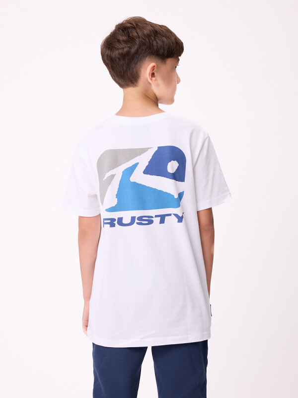 T-SHIRT KOMMA TEEN RUSTY Blanco