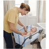 Bañito Plegable con Soporte Cuchara Flexibath Stokke Transparente / Celeste