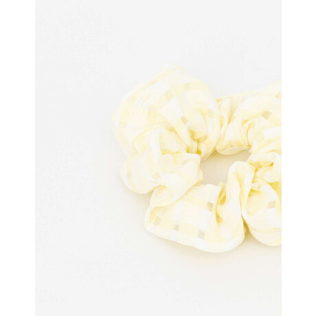 Maxi Srunchie Texturada Amarillo Claro