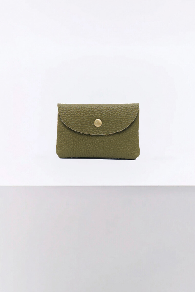 MONEDERO CUERO VERDE