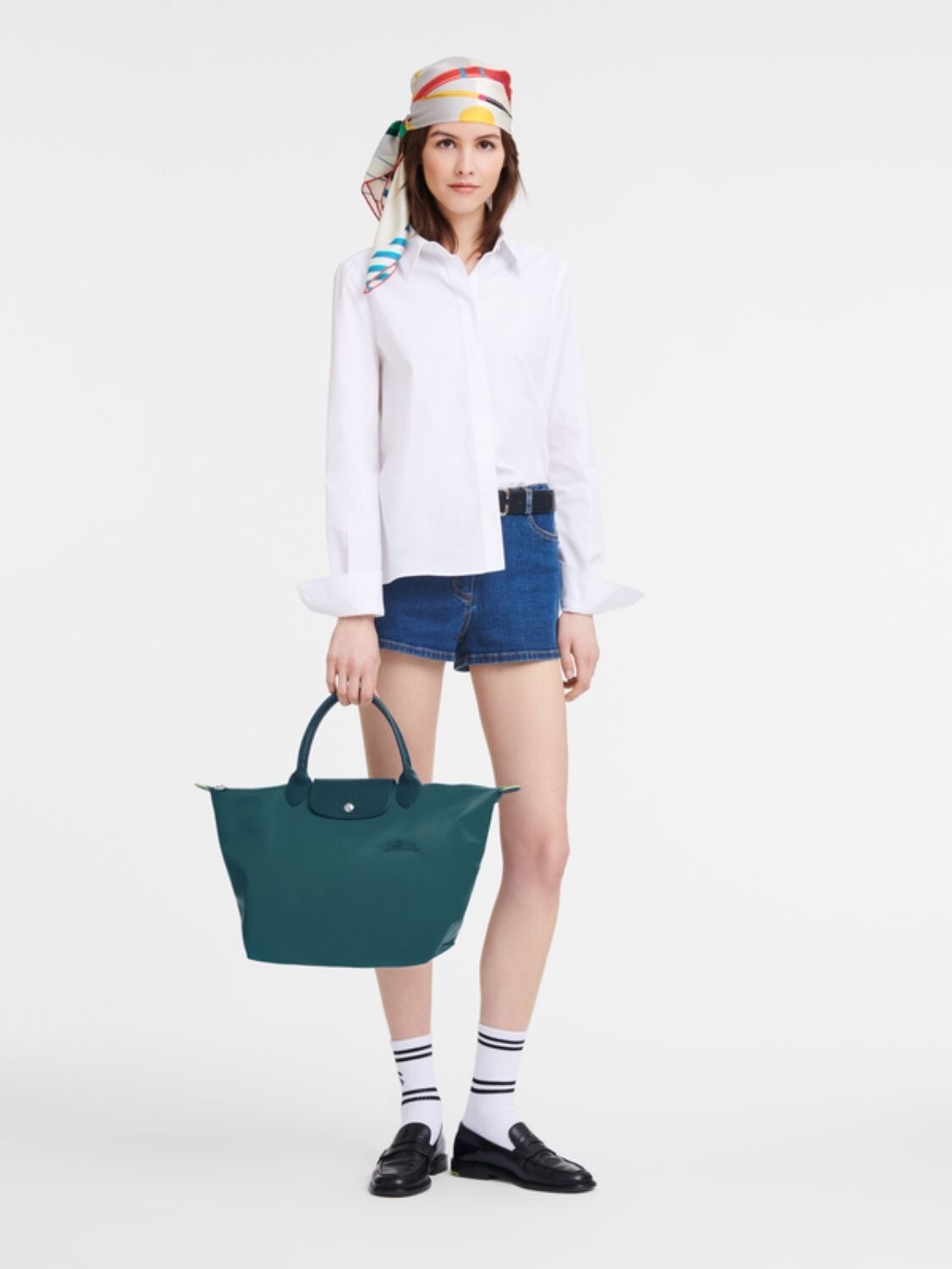 LONGCHAMP - Le Pliage Green Cartera de mano M Jade