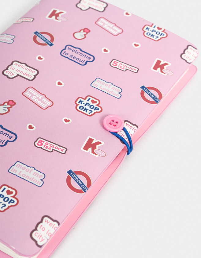 Anotadores Cuadernos y Memos PU Set De Libretas "k Pop" - Combinacion Multicolor