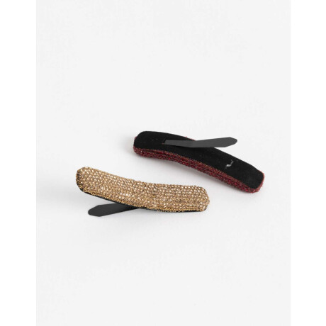 Set De Hebillas Francesas Combinacion Marmol