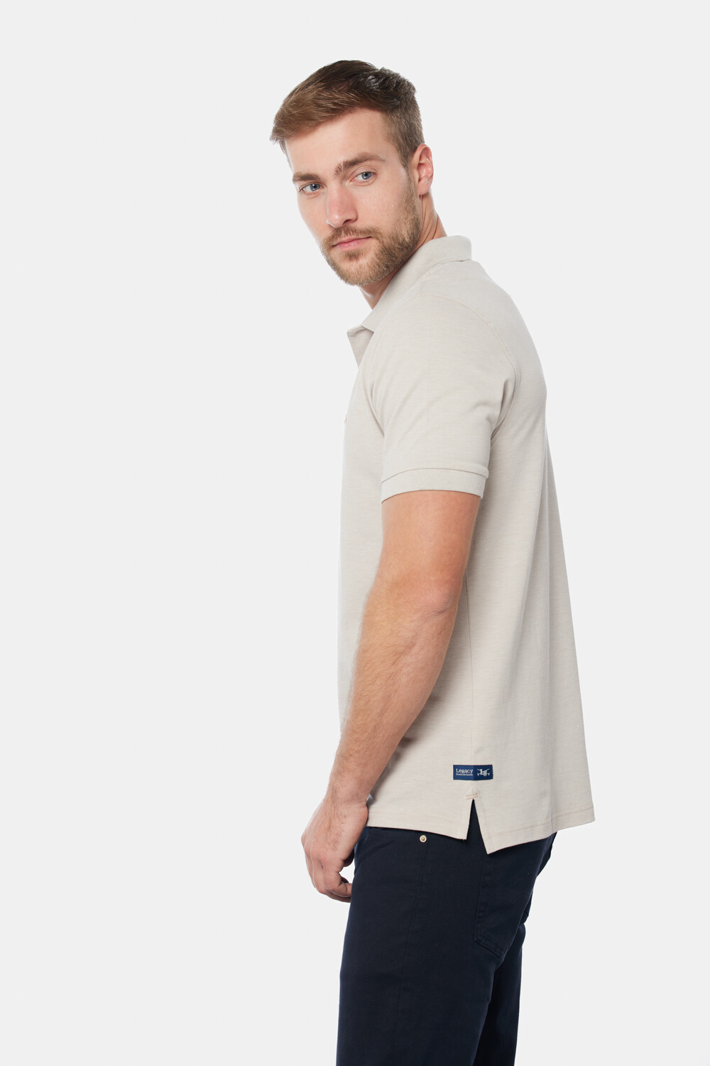 REMERA POLO LISA Beige