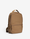 Mochilas Urbanas Nylon Mochila Con Bolsillo Delantero Y Laterales. - Marron Beige