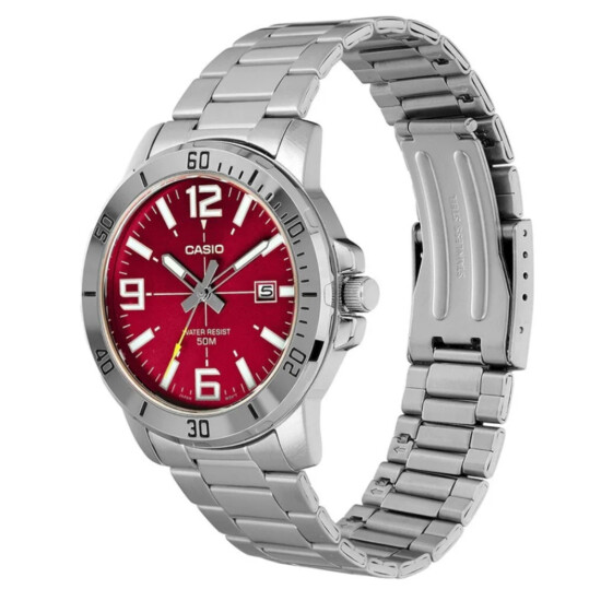 Reloj CASIO MTPVD01D-4BVUDF en Acero Plateado Esfera 45mm 0