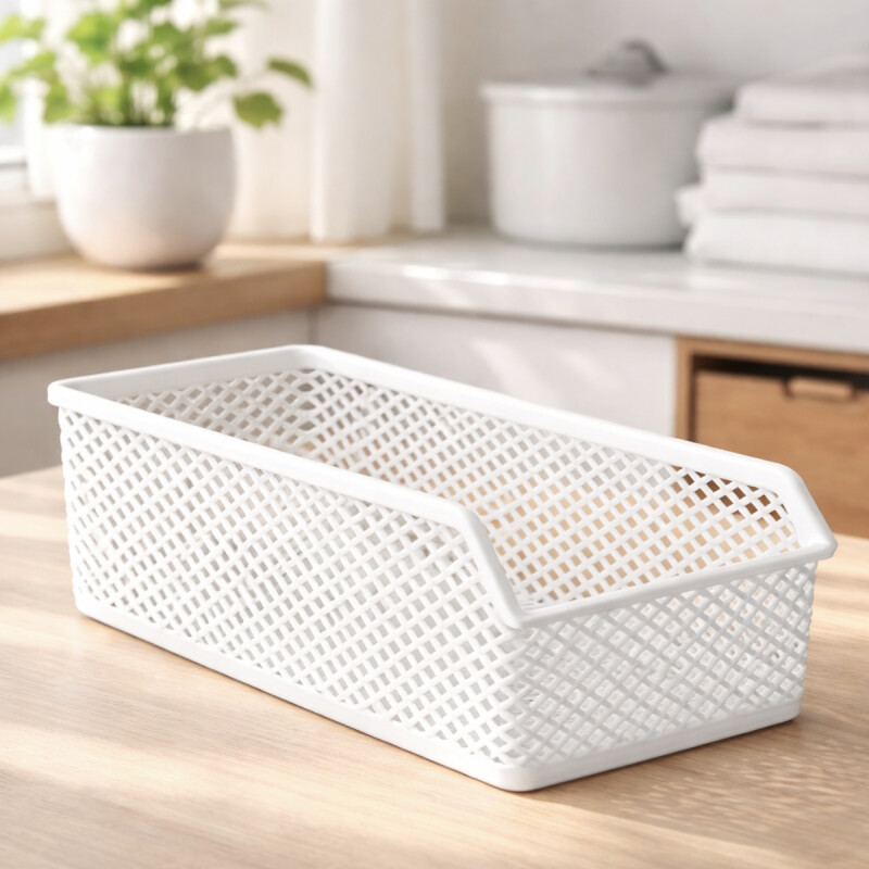 Organizador calado línea apilable P BLANCO