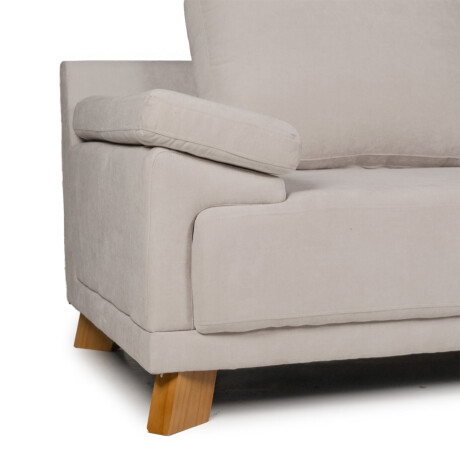 Rinconera Adalia - Tela Microfibra - Chaise derecho 9248 (Beige)