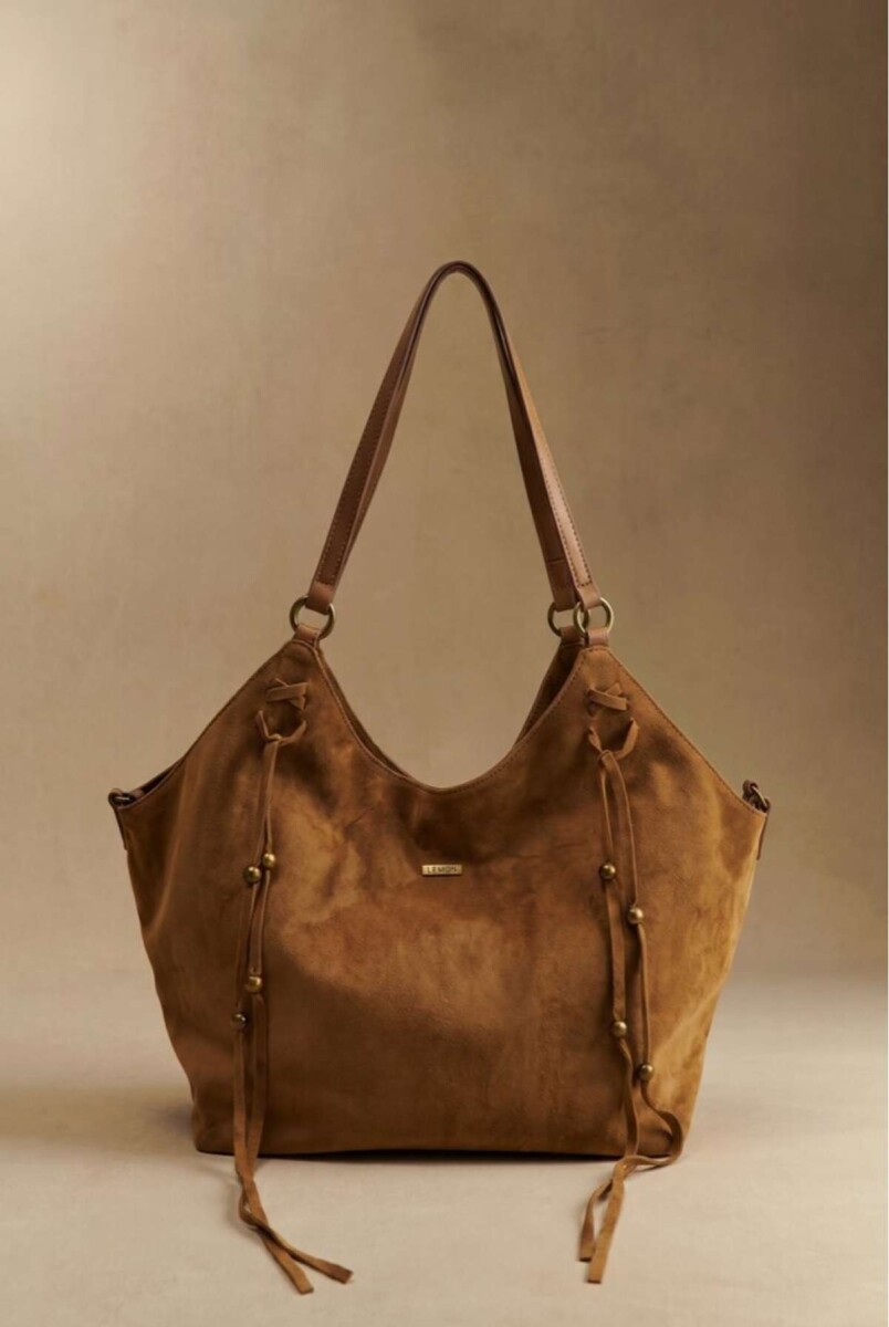 Travel Bag Gamuza Vegana - Camel 