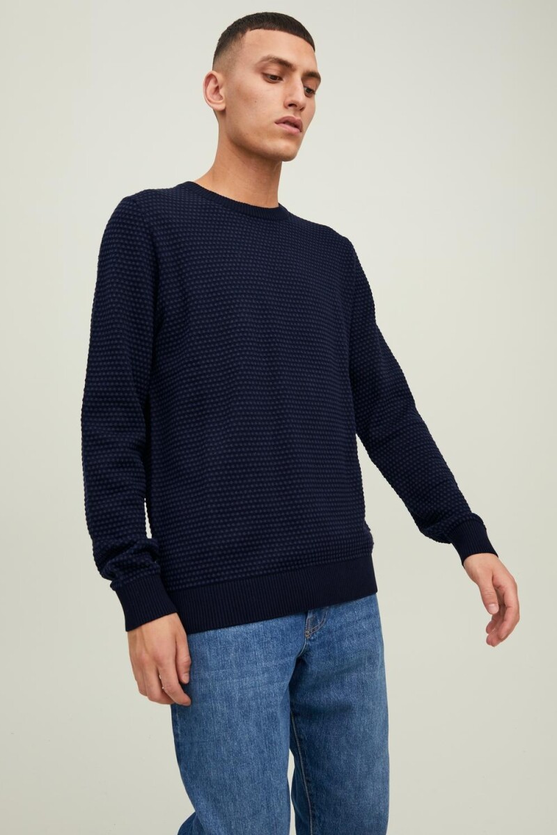 Sweater Atlas Texturizado Mood Indigo