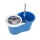 Mopa Giratoria 360 Acero Inox Spin Mop Trapeador Microfibra Azul