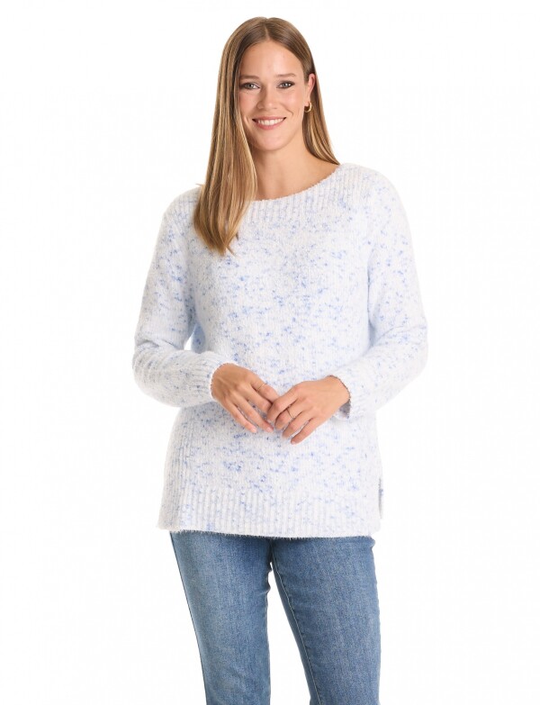 Buzo Soft Jaspeado CELESTE