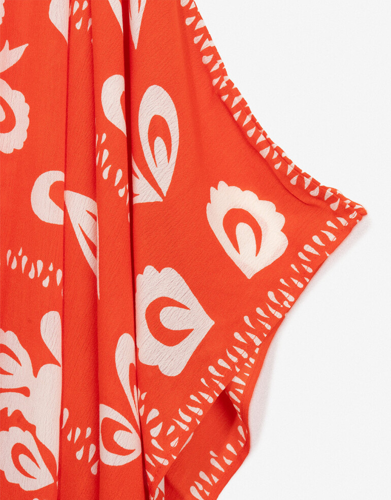 Vestidos Vestido De Playa - Combinacion Bicolor