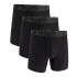UA PERFORMANCE TECH - SOLID 6 IN 3PK BLACK