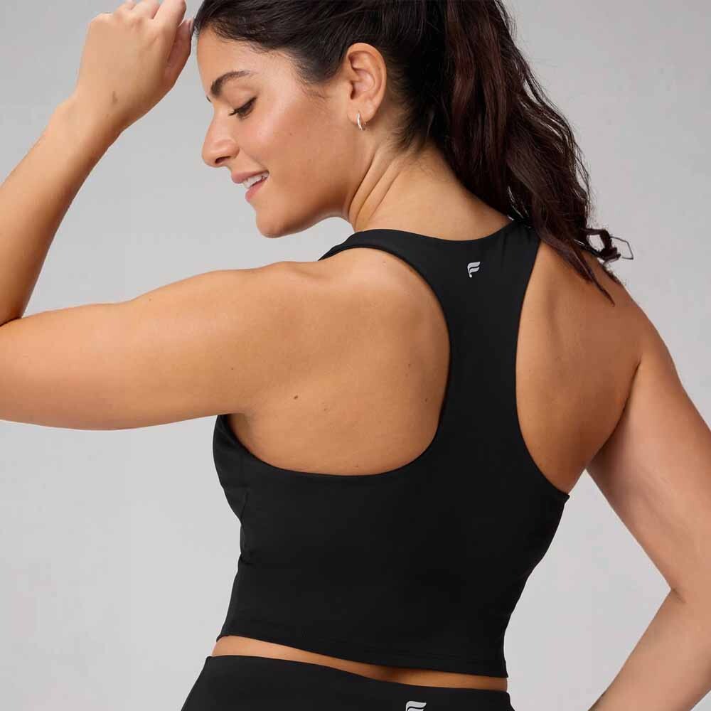 Tank Anywhere Cropped Built-In Tank Mujer Black
