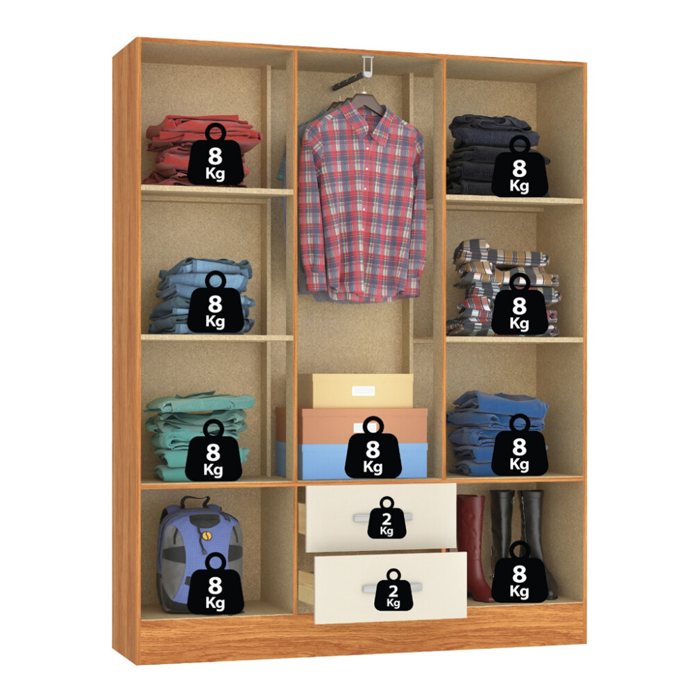 COMBO DORMITORIO COMPLETO: ROPERO + CÓMODA + BASE Y COLCHÓN DE REGALO COMBO DORMITORIO COMPLETO: ROPERO + CÓMODA + BASE Y COLCHÓN DE REGALO