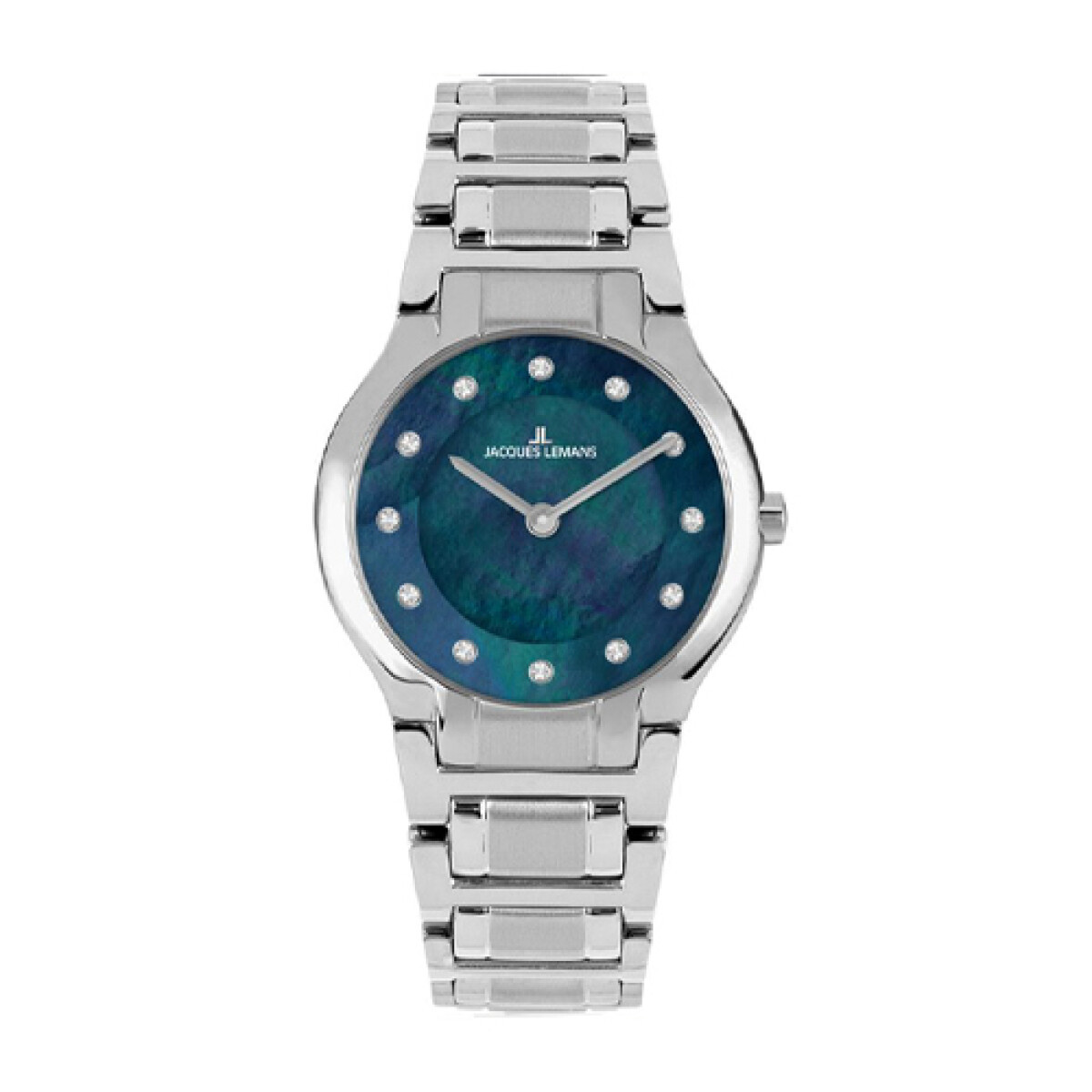 Reloj Jack Lemans Malla de Acero con Zirconias 
