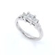 Anillo platino 950 y brillantes tallado princesa Anillo platino 950 y brillantes tallado princesa