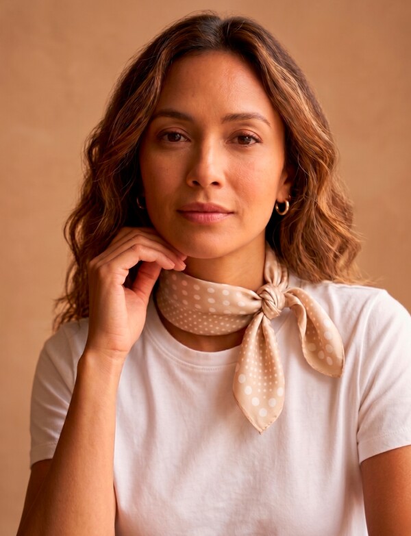 Pañuelo Lunares BEIGE