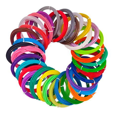 Set X40 Rollos Filamentos P/ Lápiz 3d 3mts Pla 1.75mm Jug026002-rep