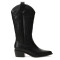 Botas de Mujer Miss Carol EDNA tejana con diseño en la caña Negro