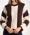 Sweater Rayado Chocolate