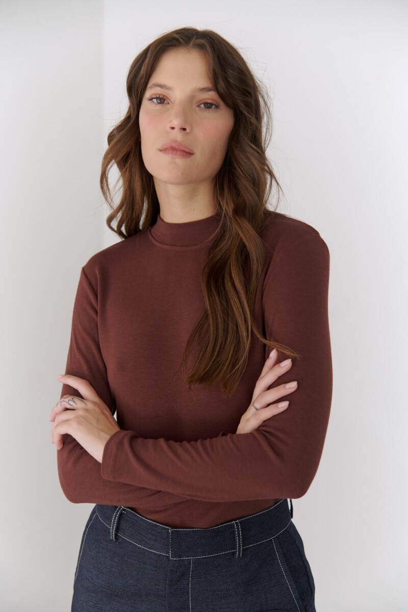 POLERA GLACIAR BURDEOS