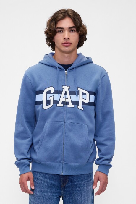 Canguro Con Cierre Logo Gap Hombre Cornflower829