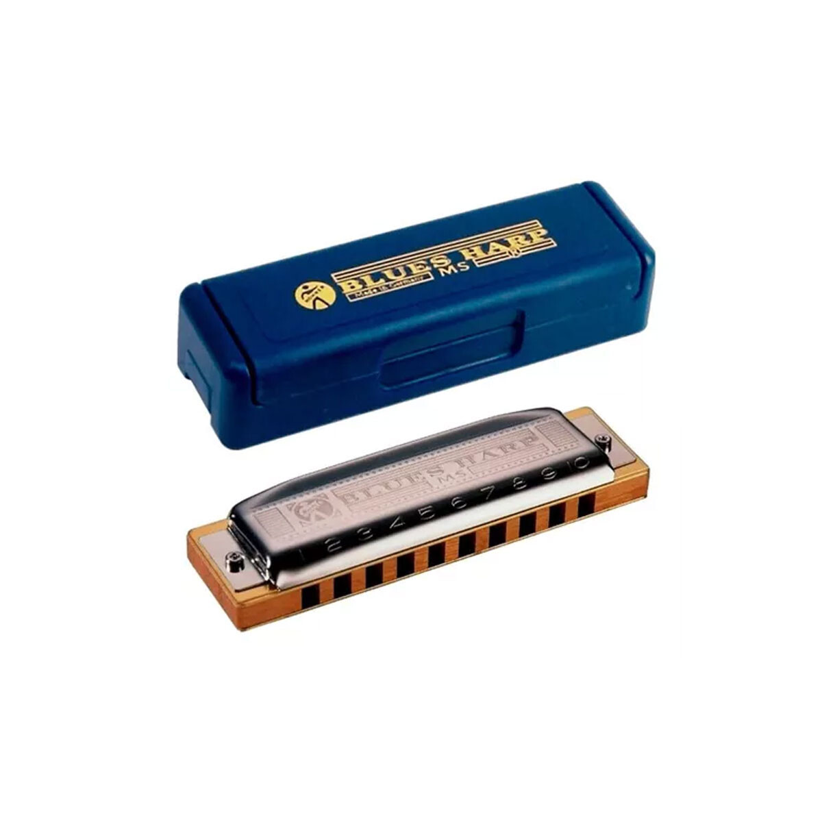 Armónica Hohner 532 Blues Harp En E 20 Voces Con Estuche 