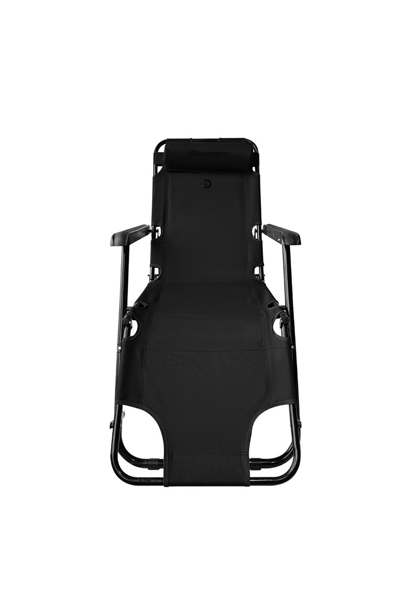 Silla Plegable de Camping Discovery - Negro 