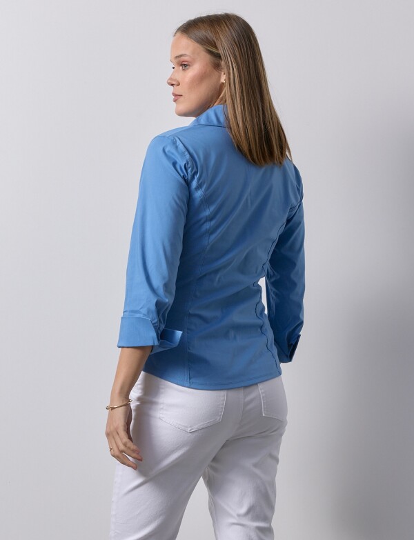 Camisa Tablitas AZUL CLARO