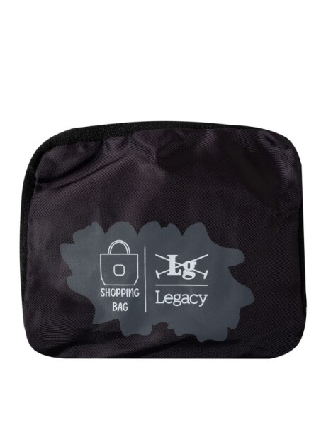 BOLSA PLEGABLE ESTAMPADA Negro