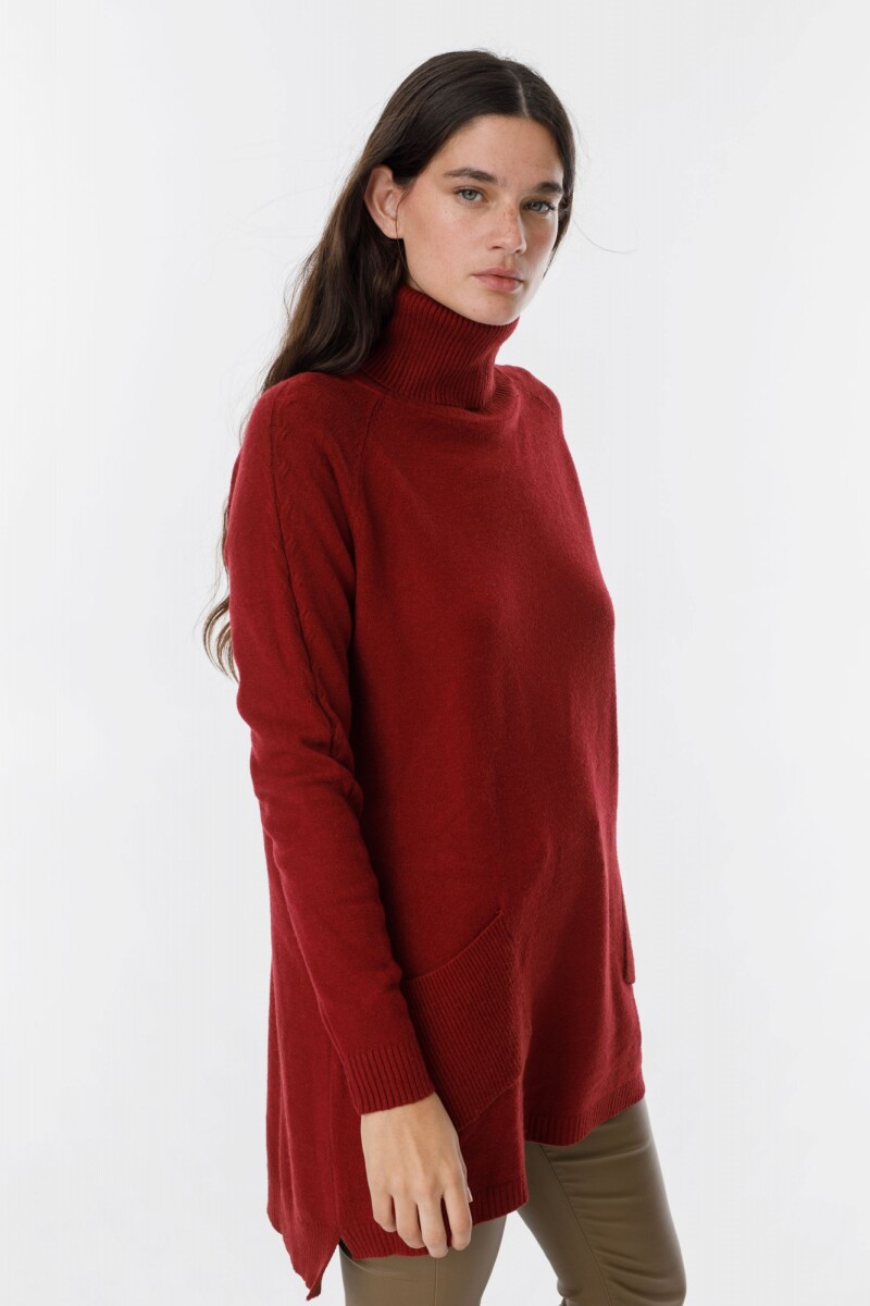 Sweater Pocket Bordeaux