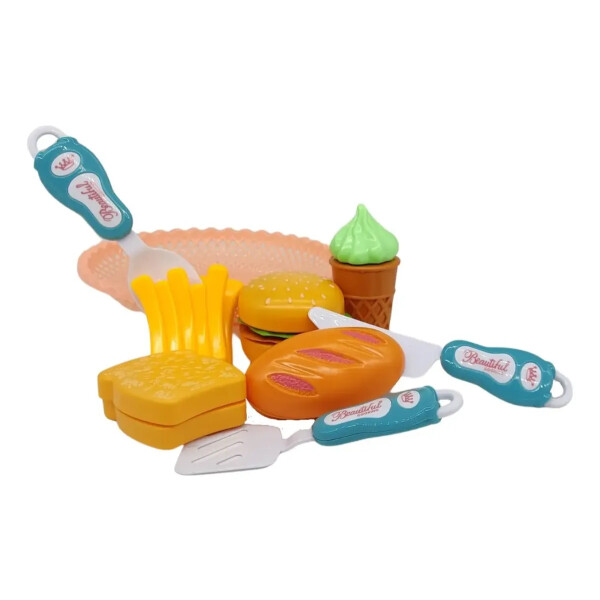 Set De Cortar Comida Con Plato y Accesorios Set De Cortar Comida Con Plato y Accesorios