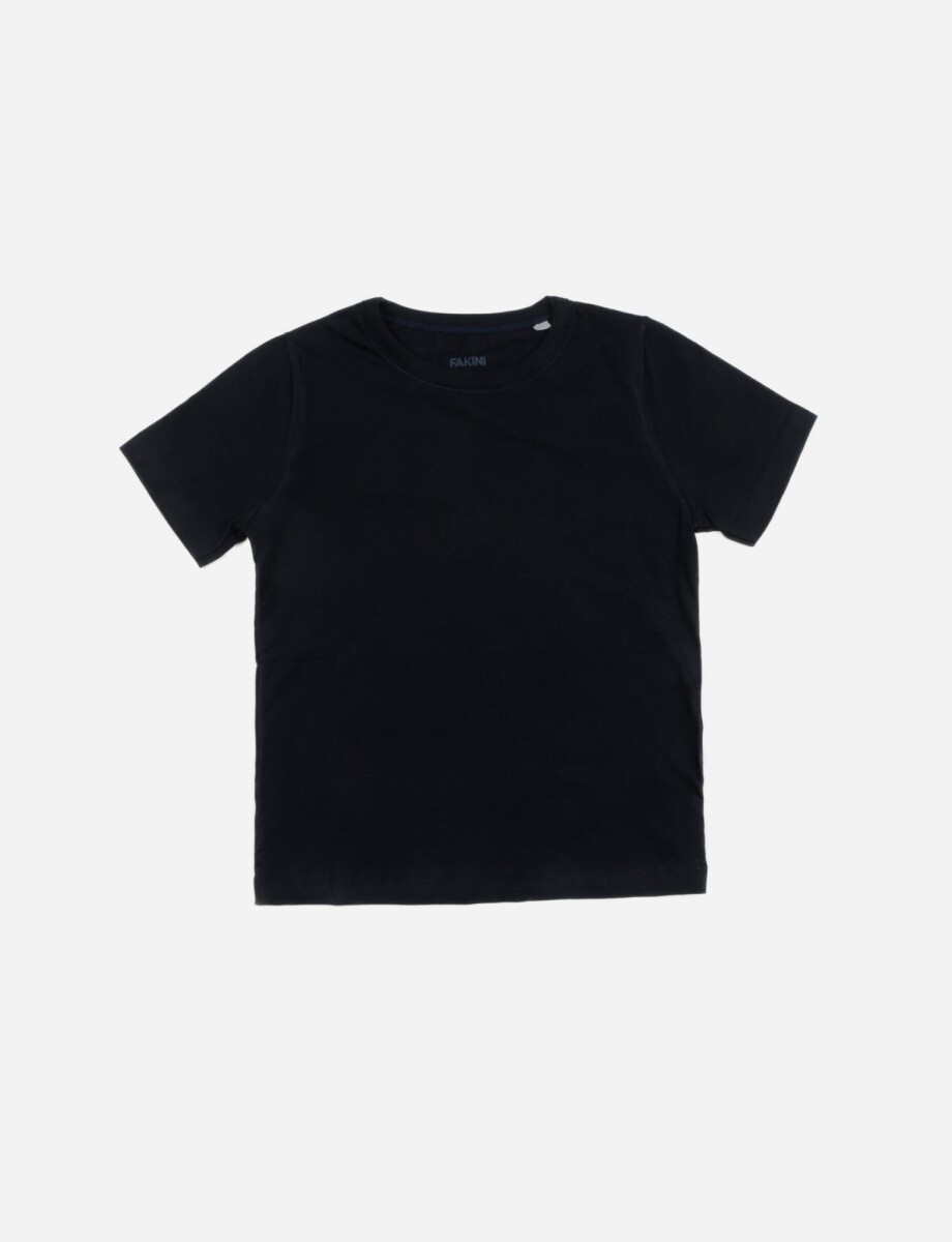 Camiseta basica - Niño - AZUL MARINO 