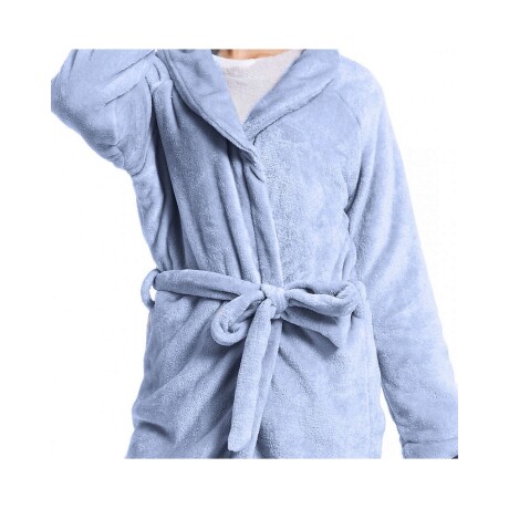 Bata de baño Bed Line Dohler Talle M Azul Piedra