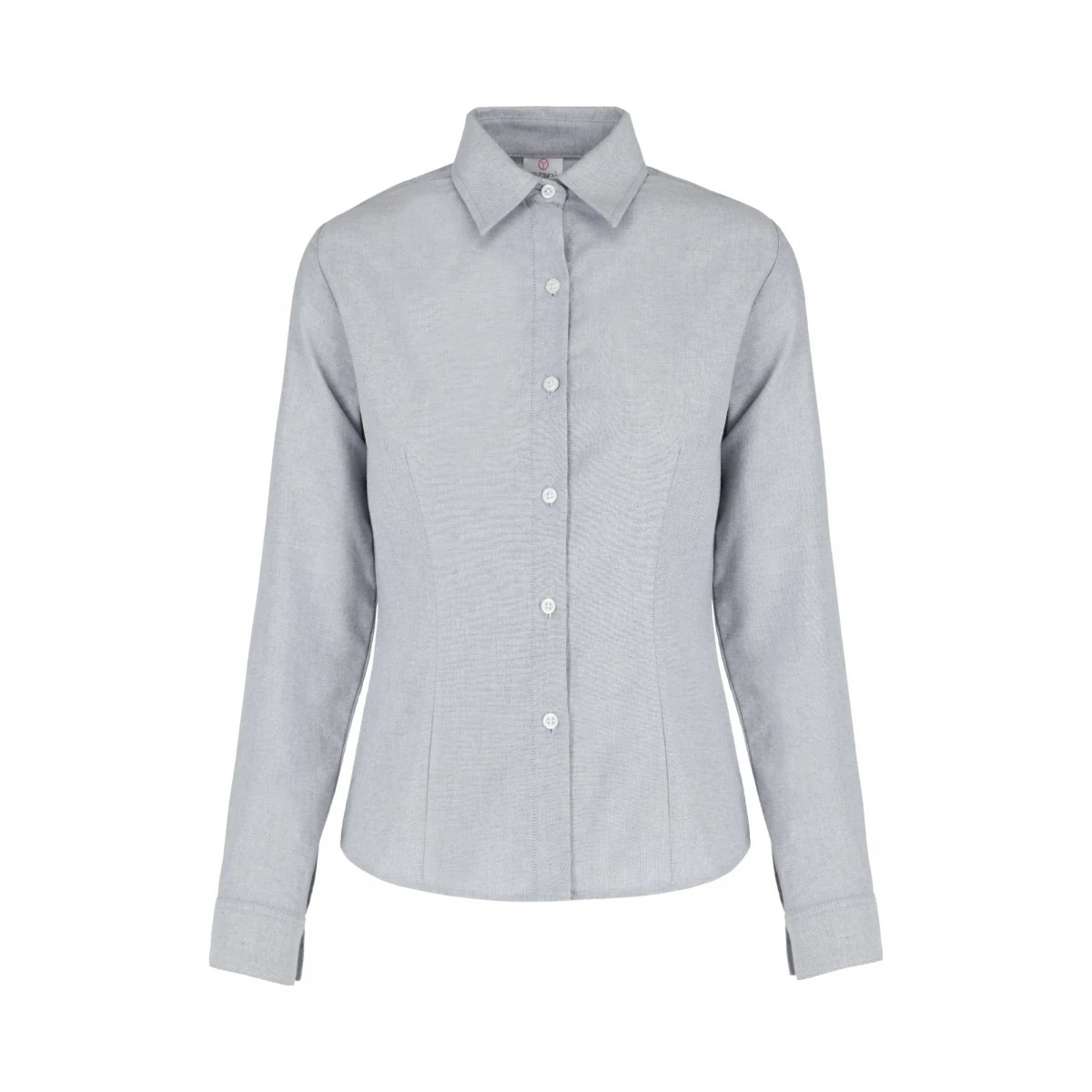 Camisa oxford manga larga dama - Gris 