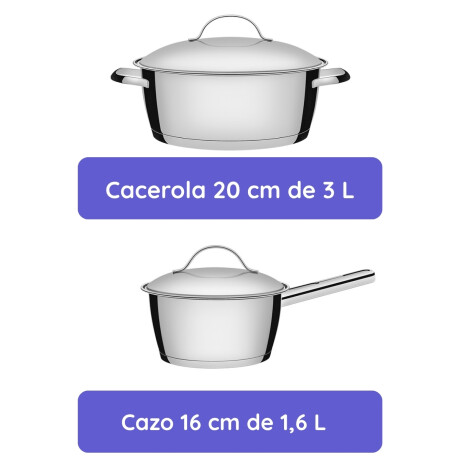 Juego de Bateria 4 Piezas Allegra Tramontina Juego de Bateria 4 Piezas Allegra Tramontina