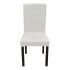 Funda Cubre Sillas Universal Comedor Elastizada Lavable X3 Color Variante Blanco