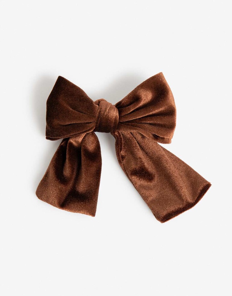 Hebillas Francesas Moño Hebilla Francesa Moño Velvet - Marron Chocolate