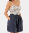 Short mirlo liso Azul
