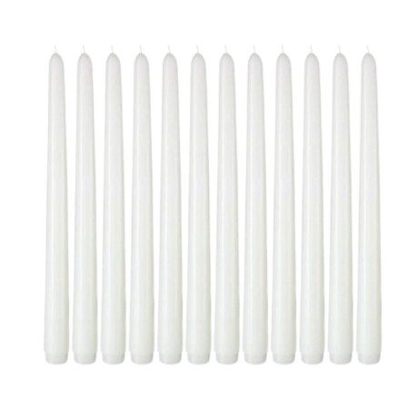 VELAS CONICAS X12 Blanco