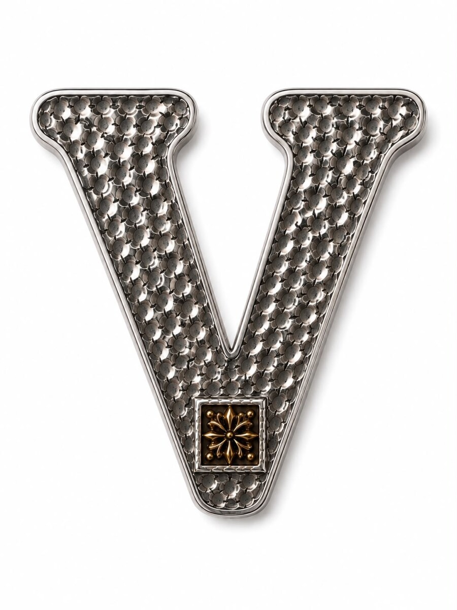 Letras Plata y Oro - V 