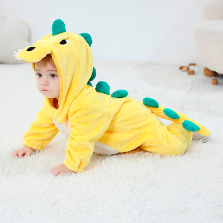 Pijama Disfraz Infantil Dinosaurio Amarillo