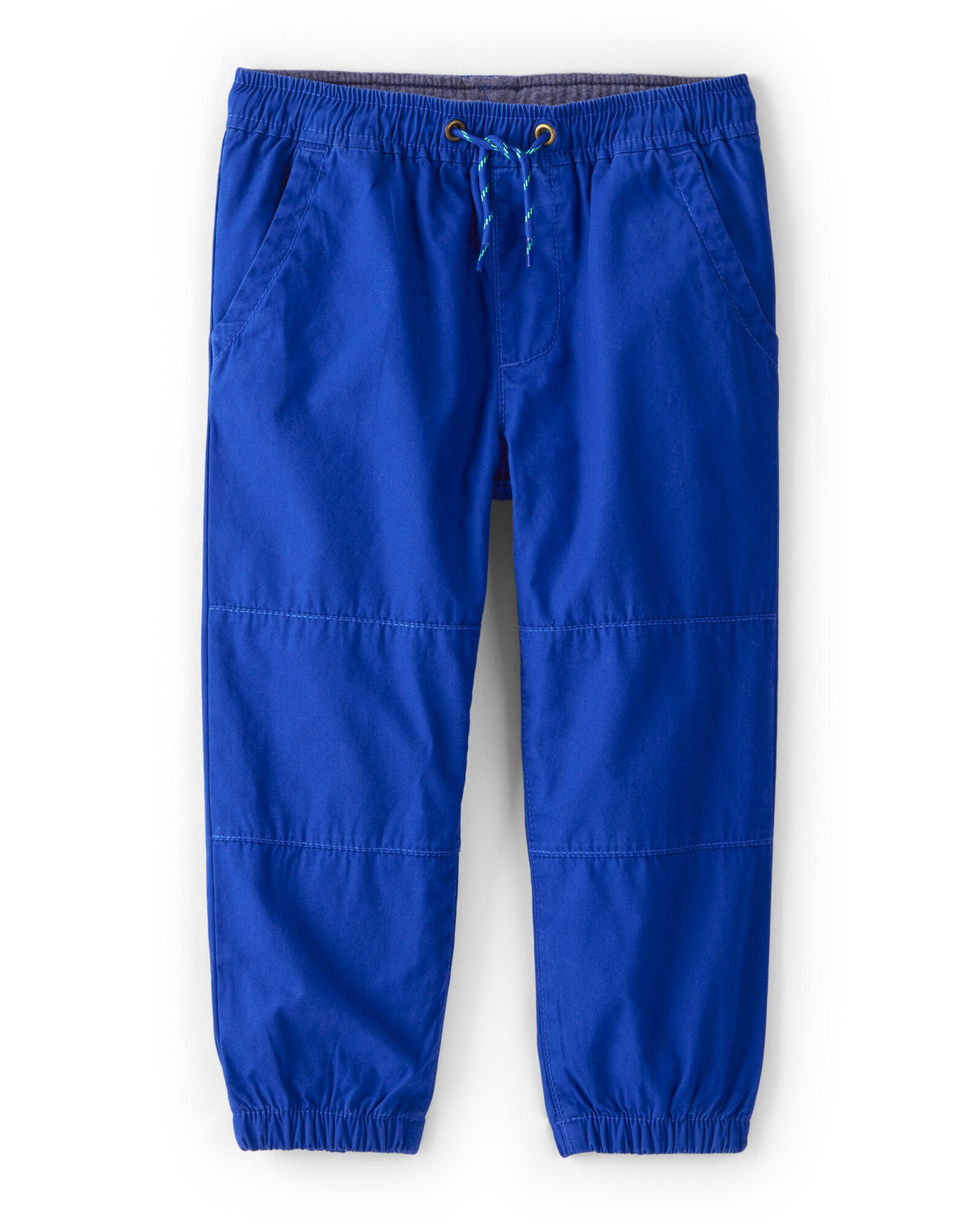 Pantalón deportivo de algodón, azul Sin color